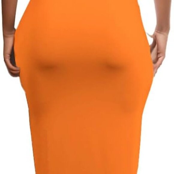 Women's Bodycon Maxi Dress Spaghetti Strap Summer Casual Sundress - Picture 4 of 4